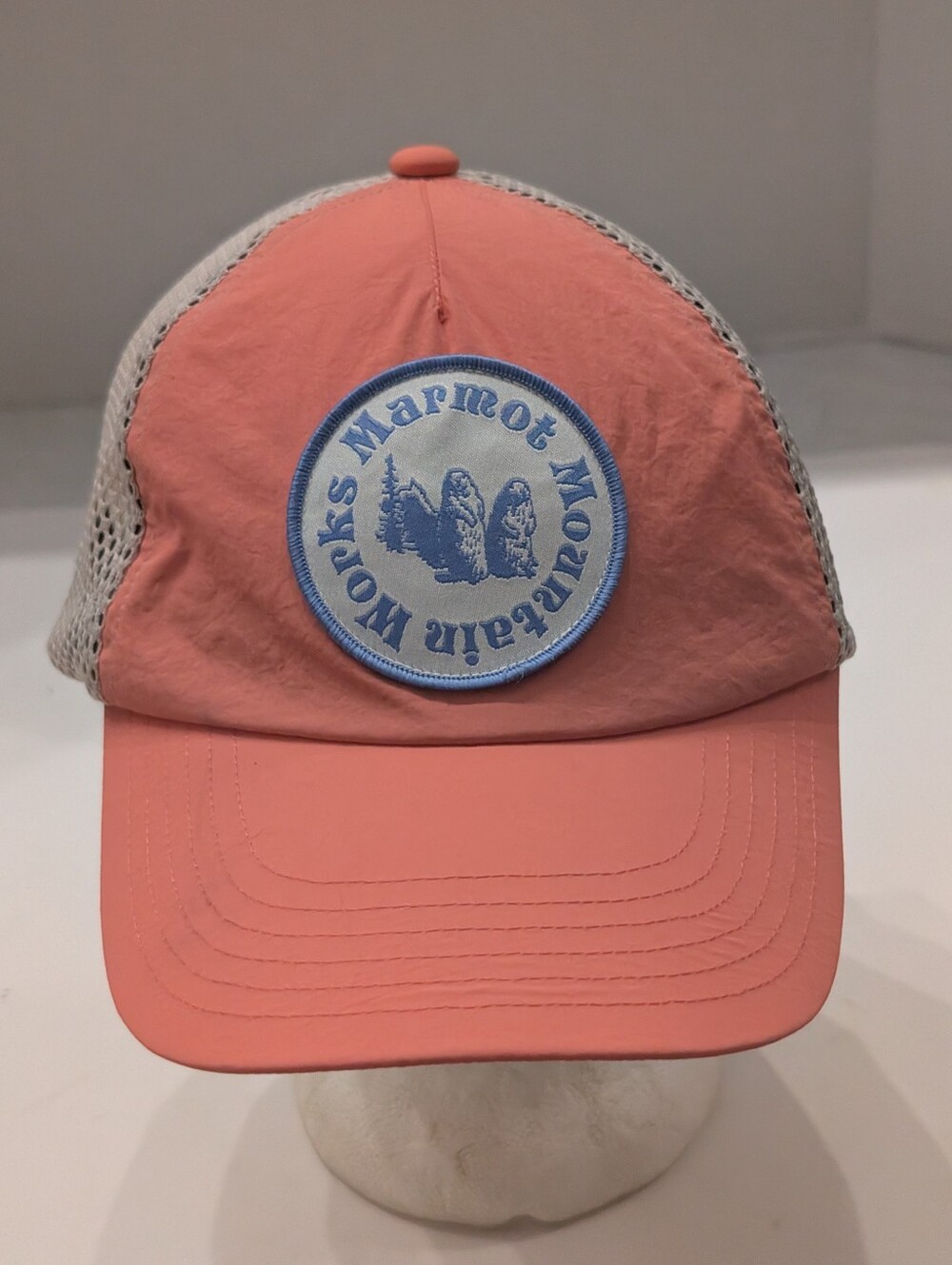 Marmot Alpine Soft Mesh Trucker Hat Coral Snapback